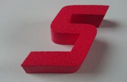 3D Messebuchstaben - individuelle Einzelfertigung - für Details bitte klicken eigene Buchstaben als leichte farbige 3D Buchstaben selbstklebend